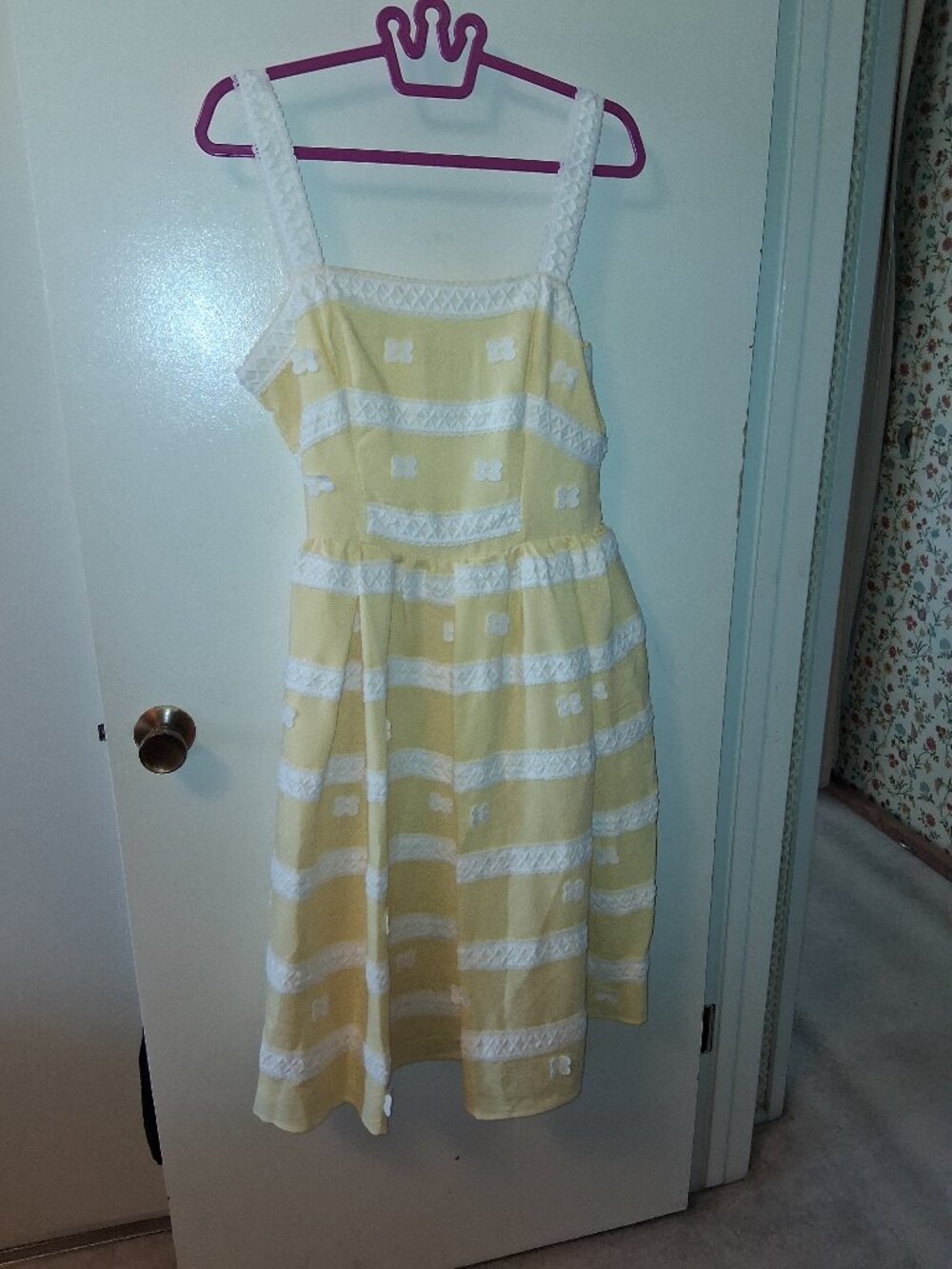 Barbie Lemon Merengue Yellow Sun Dress, L, NWT